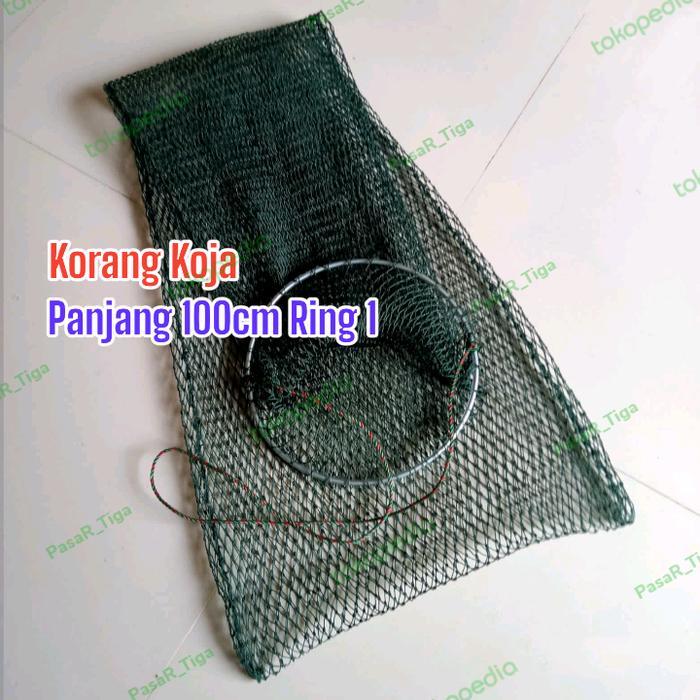 Korang Koja Ikan 100Cm Keramba Kerumbu Wadah Ikan Perlengkapan Memancing