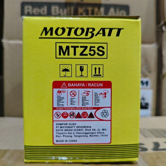 Sedia Aki motor Honda Scoopy Fi Sporty Motobatt MTZ5S aki kering