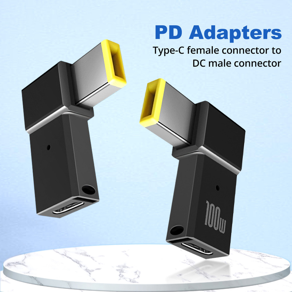 Pd 100W Usb Type C Female To Dc Male Adapter For Thinkpad Usb-C Fast Charging Cable Converter Pd