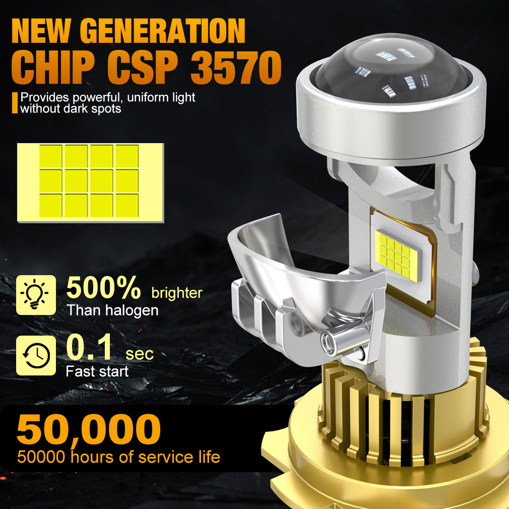 XSTORM H7 LED Projector Lens H4 H8 H11 9005 HB3 9006 HB4 Led Car Headlight Bulb Canbus 60000LM High