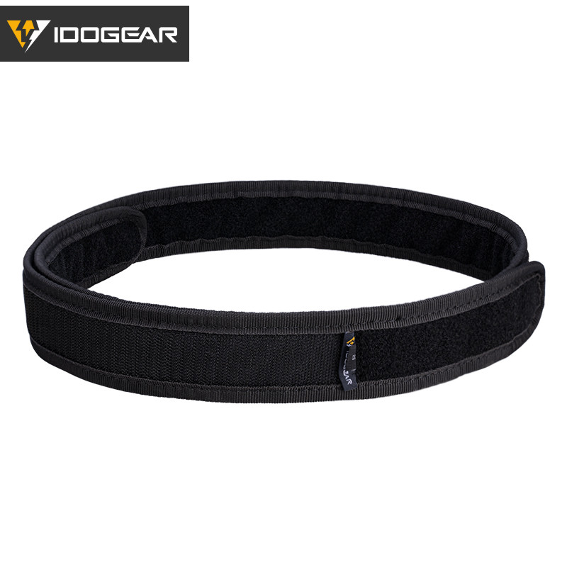 Idogear Tactical Belt Mens Belts Sports Inner Belt 1.7" Waist Belt Nylon Black 3418