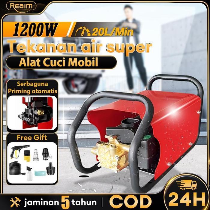 Reaim Mesin Cuci Motor 400Bar, Mesin Cuci Bertekanan Tinggi, Mesin Cuci Jet Mobil, Mesin Cuci Mobil,