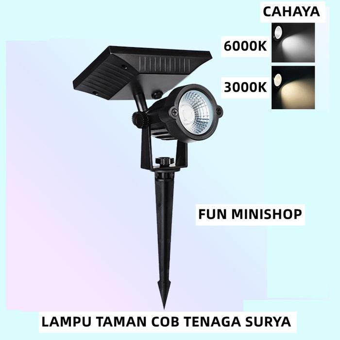 FUN MINISHOP LAMPU TAMAN SOLAR GARDEN LAMP SOLAR TENAGA MATAHARI SURYA - SOLAR KUNING
