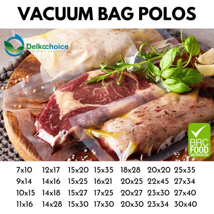 Plastik Vacuum Vakum Bag Polos Embossed/Plastik Vacuum Makanan