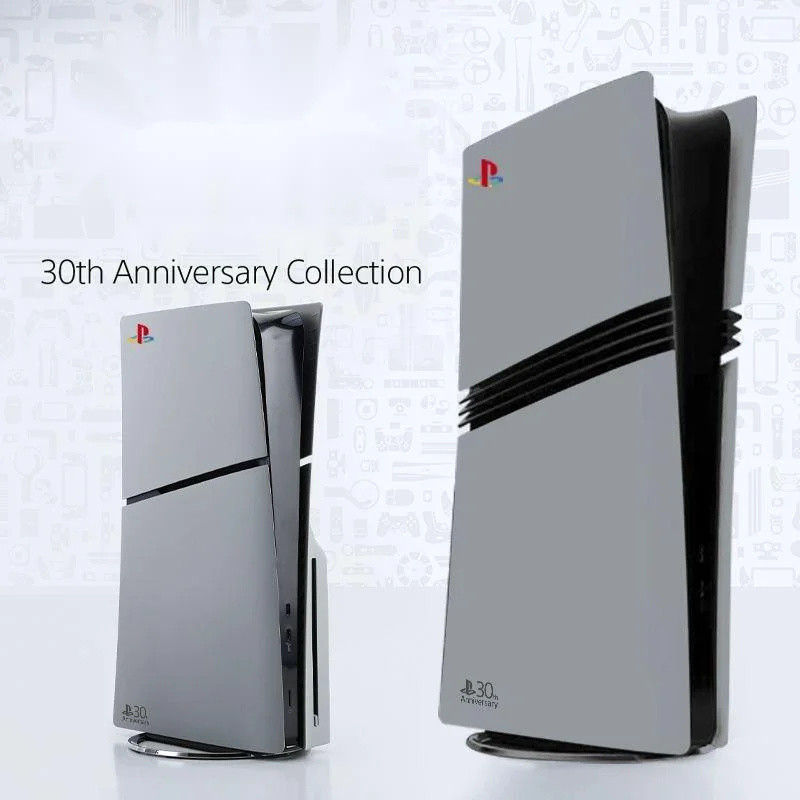 For PS5 Pro 30th Anniversary Edition Case PS5 Pro Grey Frosted Shell Ps5 Slim 30th Anniversary