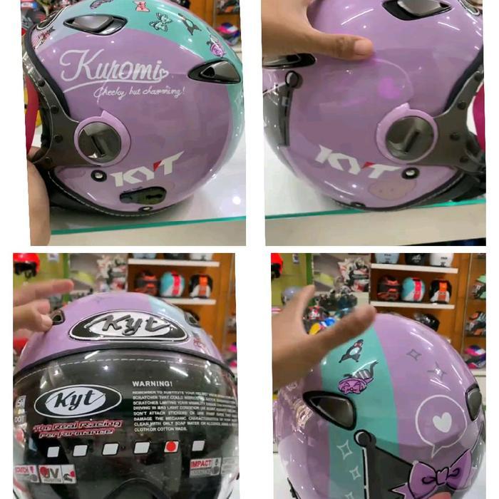 helm. kyt elsico sanrio kuromi retro SNI