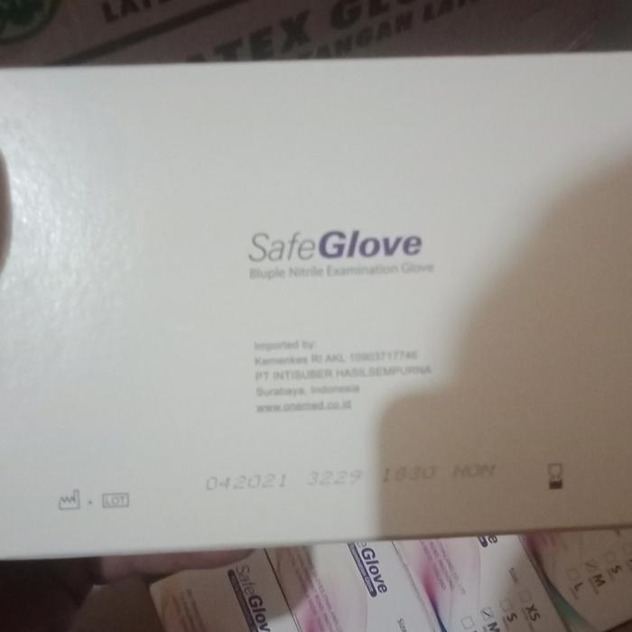 SAFEGLOVE NITRILE KEMENKES