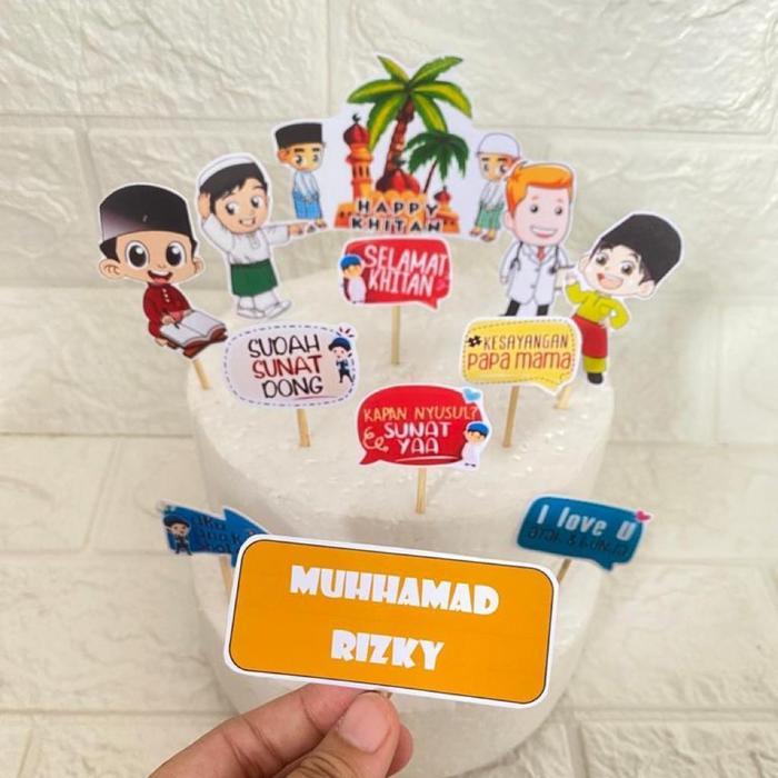 Topper Kue Khitan / Topper Khitanan