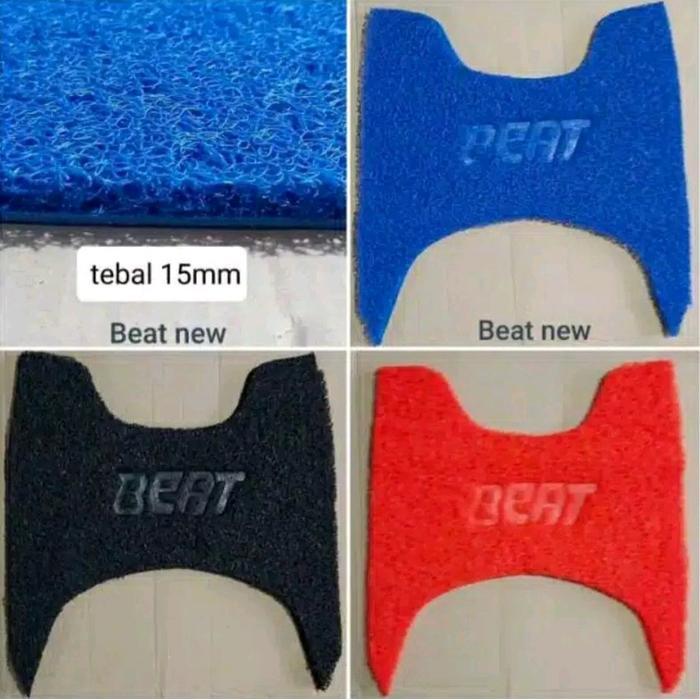 KARPET SERABUT MOTOR BEAT NEW/DELUXE ATAU PIJAKAN ALAS KAKI MOTOR BEAT DELUXE / STREET 2020 - 2022