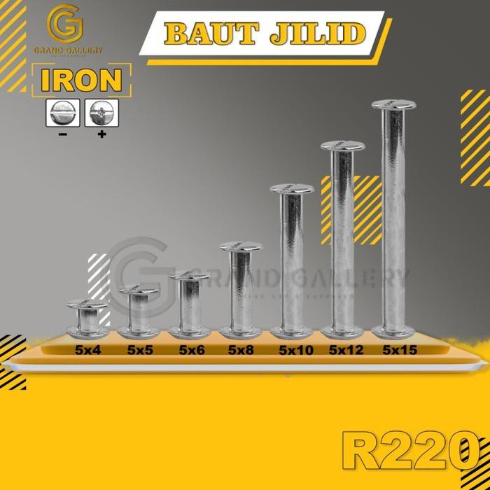 IRON SILVER BAUT JILID BUKU 4MM, 5MM, 6MM, 8MM, 10MM, 12MM, 15MM, 18MM, 20MM, 25MM