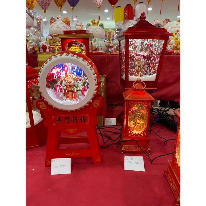 Promo Imlek Dekorasi Lampu Box Musik Imlek Bisa Pakai Batrai Maupun Listrik + Packing Kayu Hiasan
