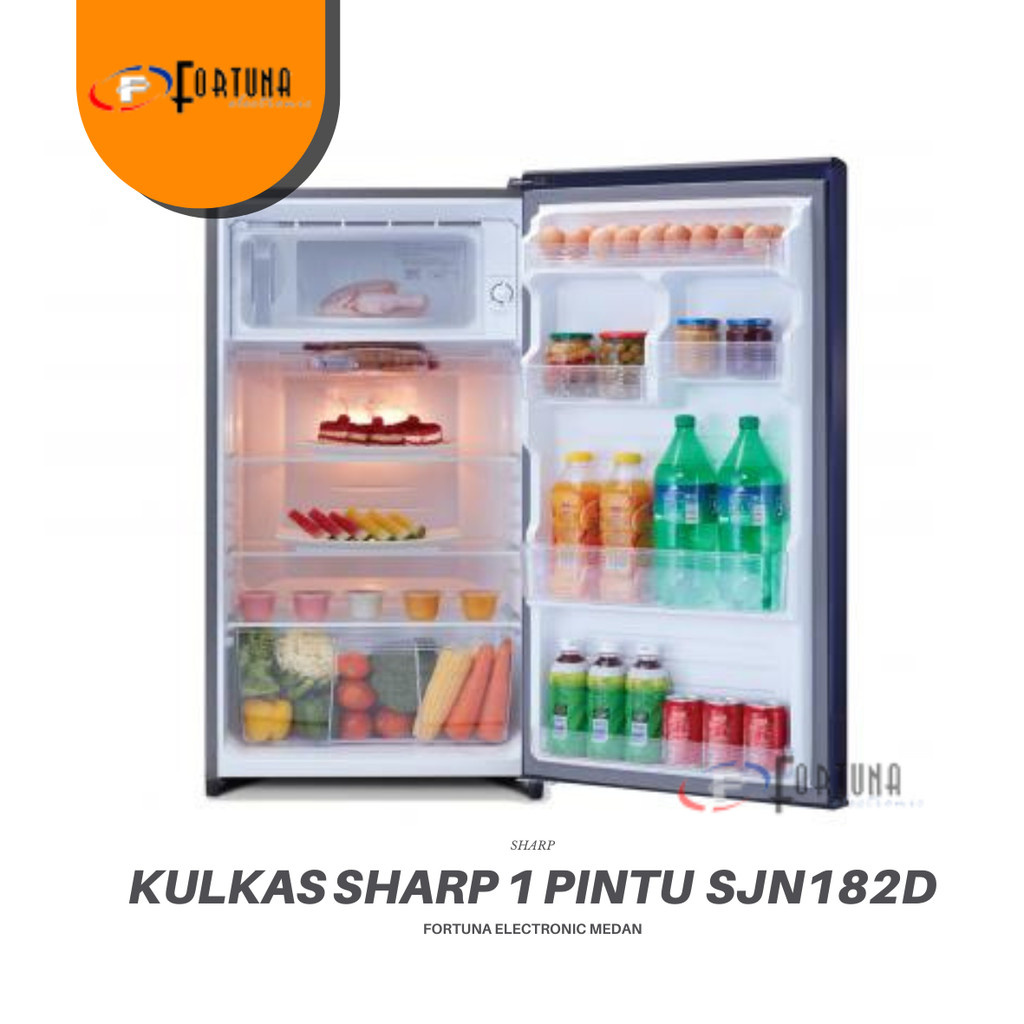 KULKAS 1 PINTU SJN182 DSB/SH/SP/VB/VR 133LITER MEDAN