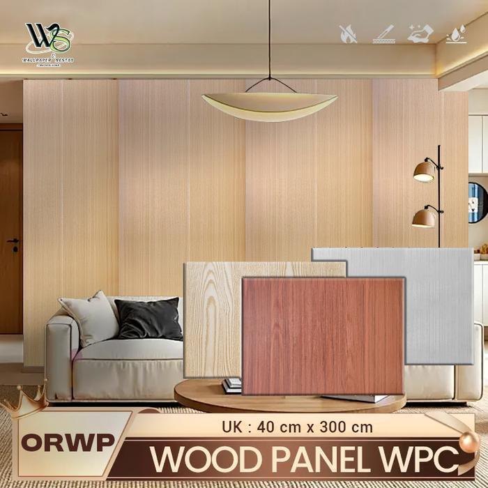 WALLPANEL WPC PVC UK 300 CM WALLPANEL DEKORASI DINDING RUMAH PVC DINDING PANEL