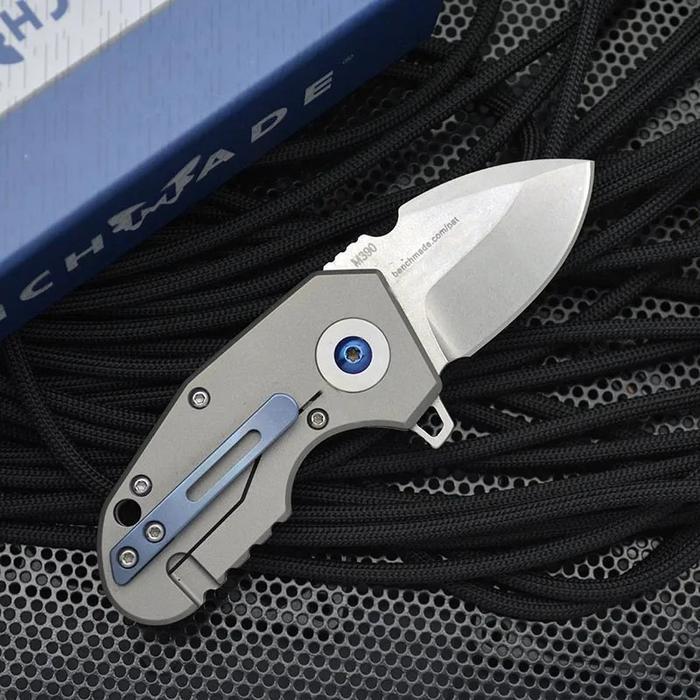 . BENCHMADE 756 FOLDING KNIFE TITANIUM ALLOY M390 POWDER STEEL HIGH -