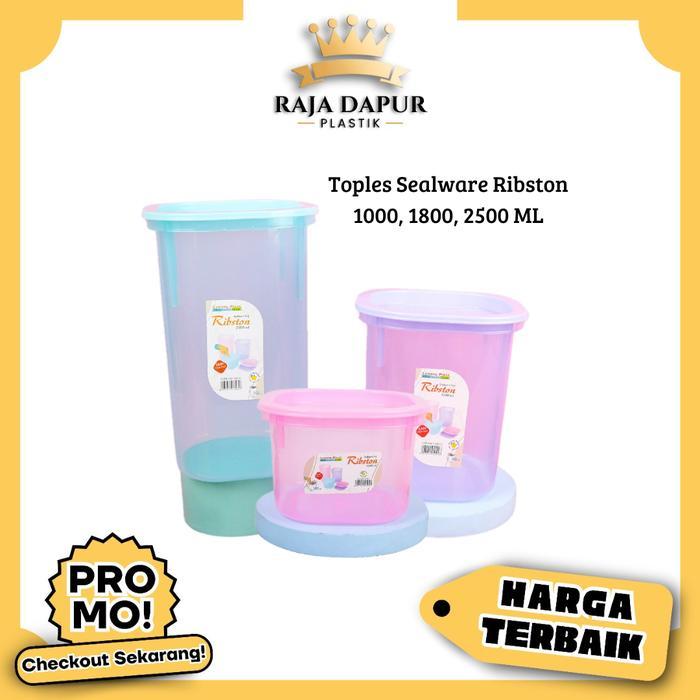 Sealware Ribston 1000ml 1800ml 2500ml - Toples Snack Serbaguna Bahan Plastik Tebal BPA FREE - RDP