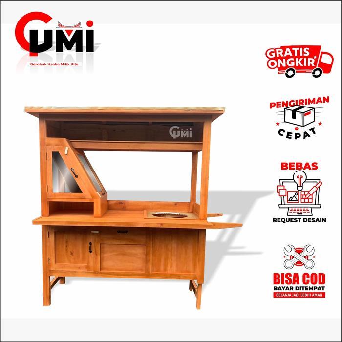 Gerobak Soto Lamongan - Rombong Soto Lamongan Berkualitas - Kayu Mahoni, Paket Hemat