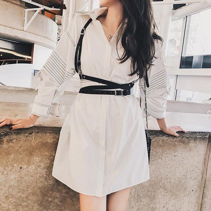 [HF001] body belt harness fashion