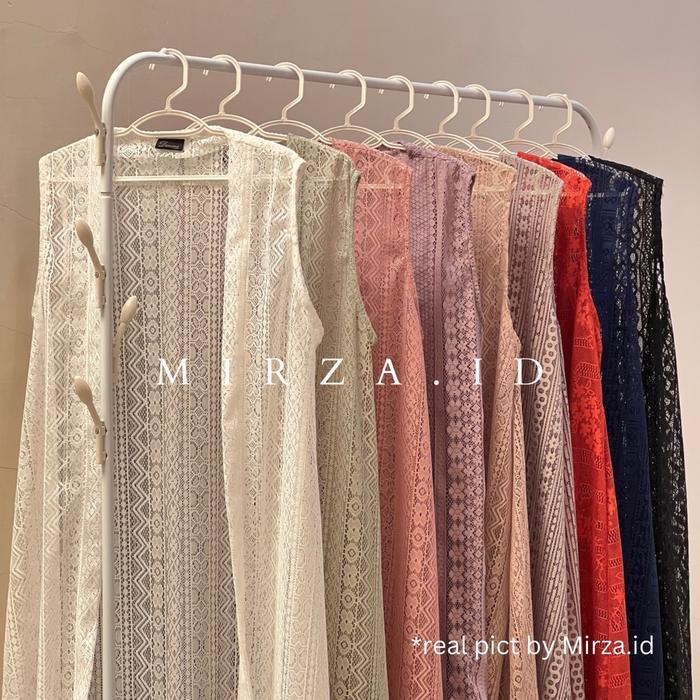 Best Seller Outer Brukat Kondangan Panjang Tanpa Lengan Kekinian Wanita Rompi Original