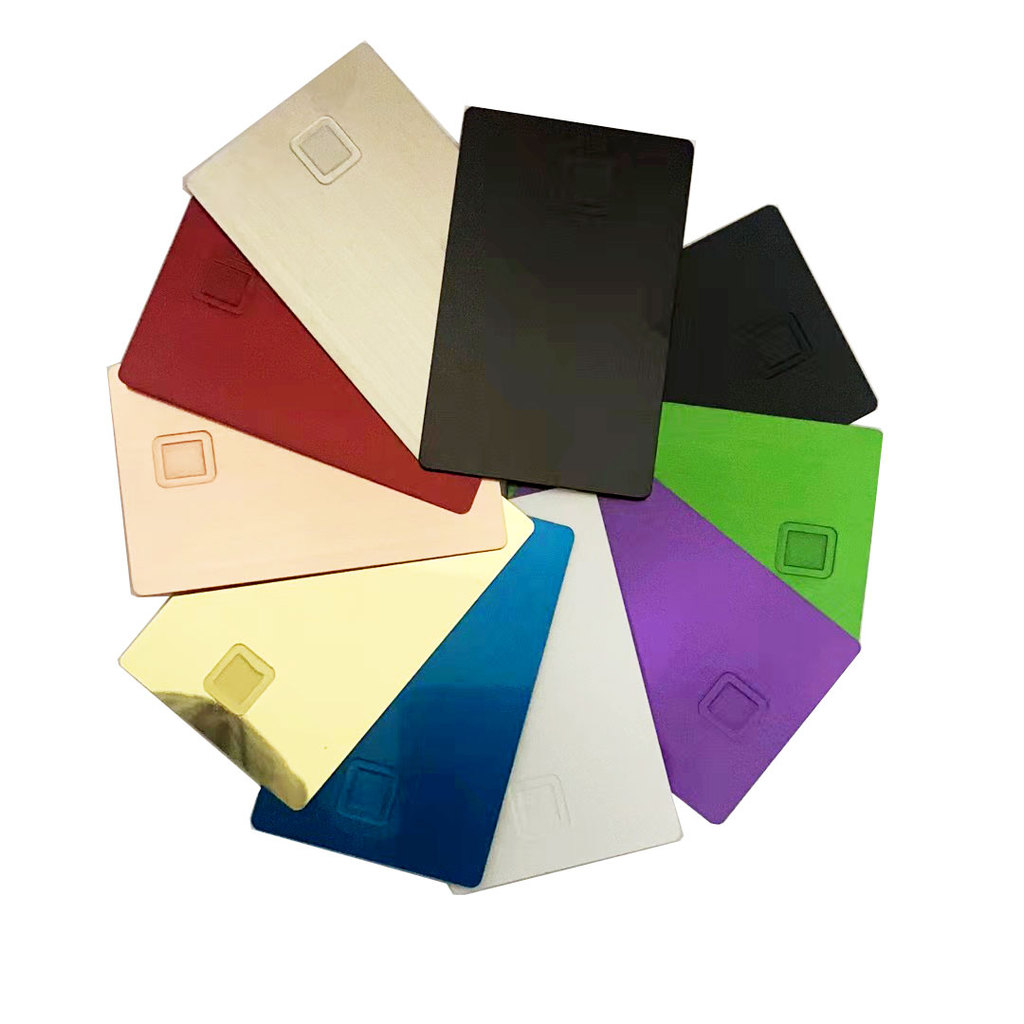 1Pcs Blank 4428 Big Chip Metal Business Card , Metal Credit Card With Strip And Signature