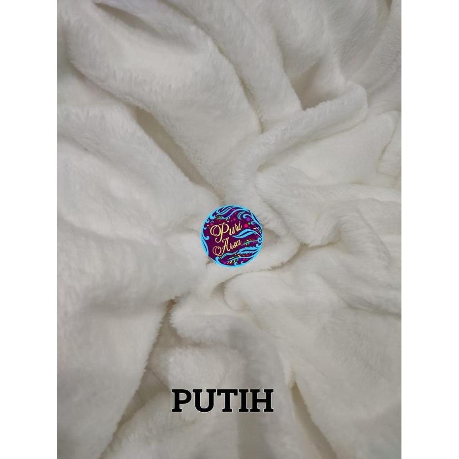 ORIGINAL Selimut Putih Tebal Polos Bulu Lembut 150X200 Cocok untuk Kado Nikah READY STOCK