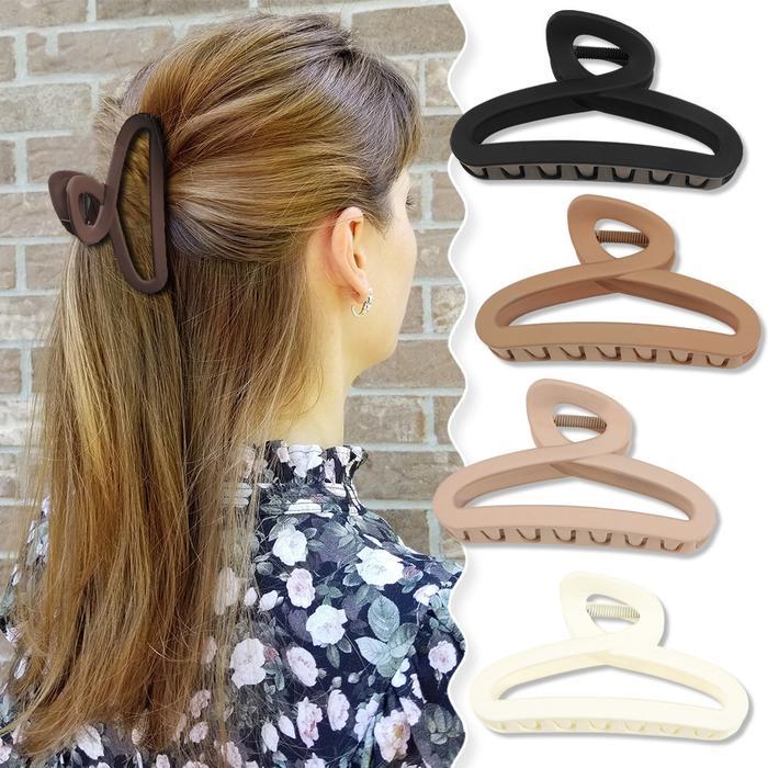 ED - 11CM - JEPIT RAMBUT SALON KOREA DOFF MODEL OVAL PANJANG / JEDAI SALON MATTE DOFF KOREA ORIGINAL