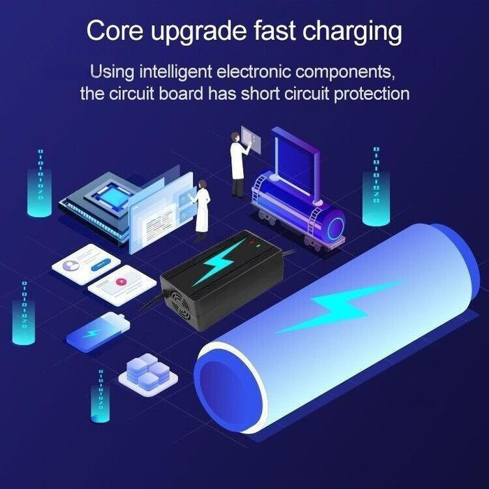 Charger Aki Universal 48V 20AH 12AH Untuk Sepeda Listrik Motor Listrik Dan Skuter Termasuk Merek