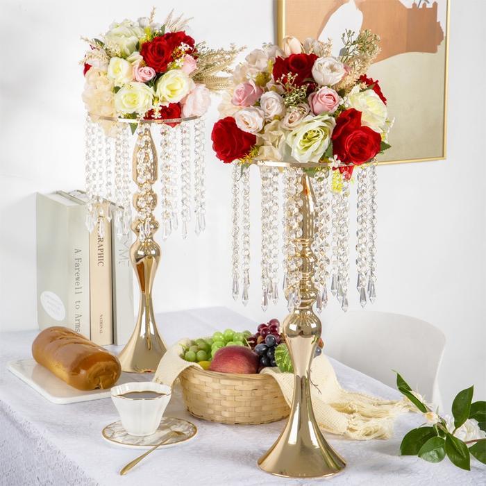 "New" Vas bunga hiasan dekorasi ruang tamu mewah pajangan lemari kaca luxurious wedding vase