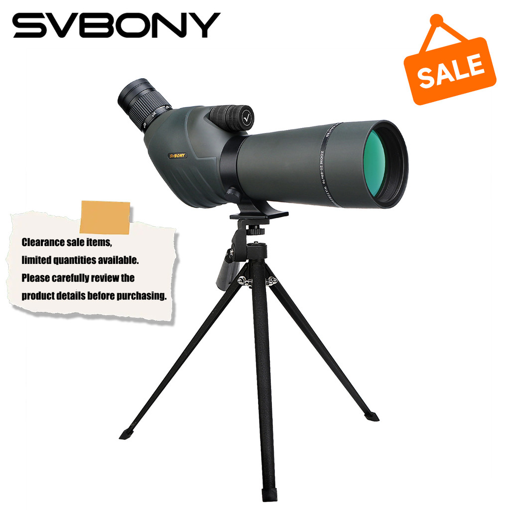 JUAL  Svbony SV411 20-60x70mm HD Spotting Scope FMC Dual Focus 45 Degree Angled Telescope Suit for T