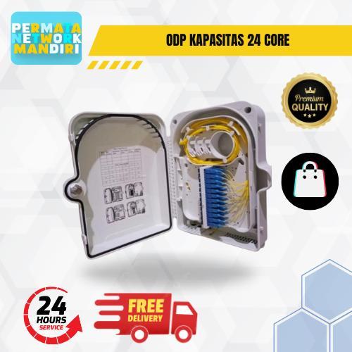 Odp Kapasitas 24 Core Lengkap Dengan Pigtail Cocok Untuk Jaringan Ftth & Rt/Rw Net