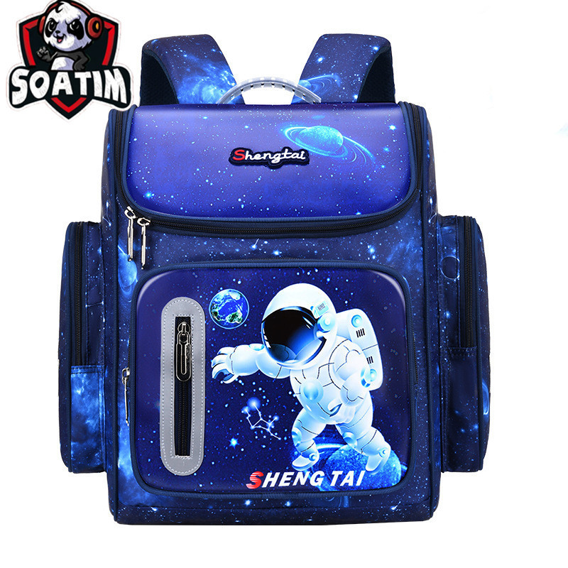 2025 Waterproof Children School Bags Boys Kids Book Bag Cartoon Schoolbag Orthopedic Primary School