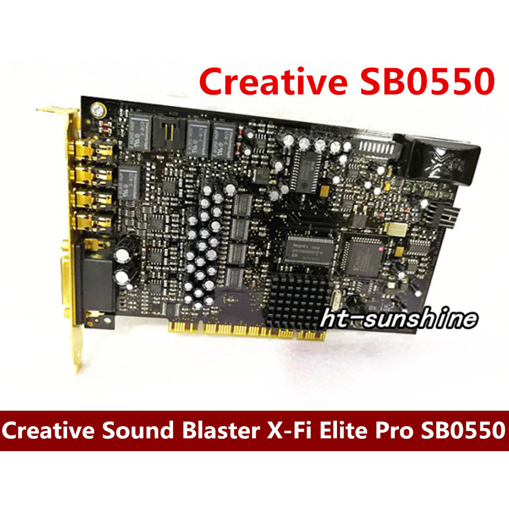 Original disassemble for Creative Sound Blaster X-Fi Elite Pro SB0550 7.1 sound card working good