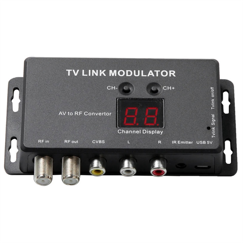 FAST-21 Channel Display PAL/NTSC Optional AV To RF Converter IR Extender UHF TV LINK Modulator