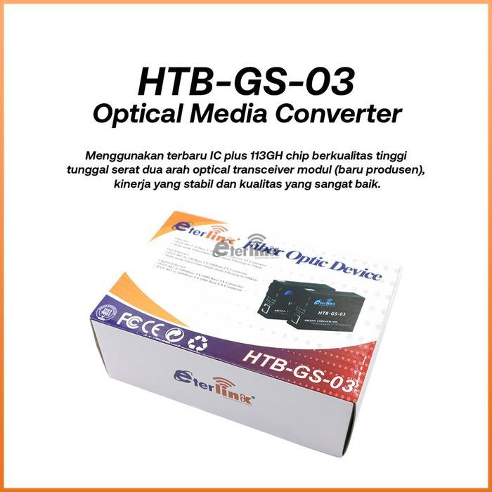 HTB-GS-03 A & B Eterlink 1000Mbps Single Mode Converter Fiber Optical