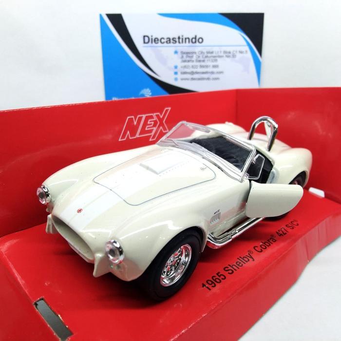 WELLY NEX 1:34 1965 SHELBY COBRA 427 S/C, PUTIH