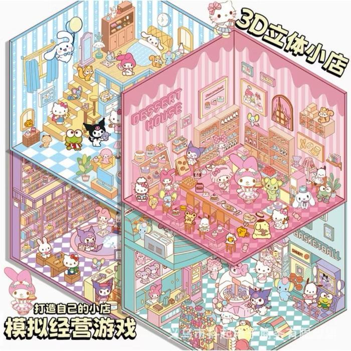 [TR] Stiker Set 3D Stiker Decorative 3D Korea MOtif Lucu Stiker Decoration Mainan Anak Korea Stiker