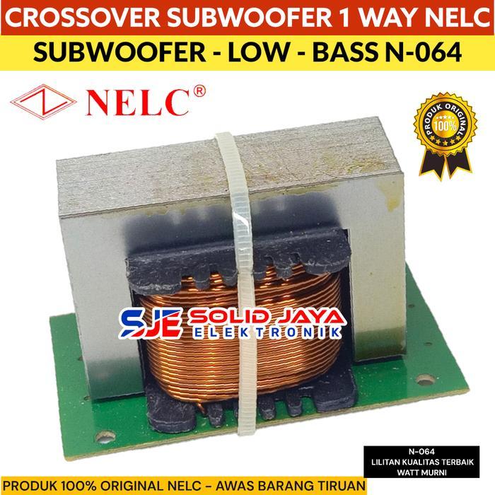 "New" CROSSOVER SUBWOOFER CROSSOVER PASIF SUB 1 WAY LOW BASS NELC N-196