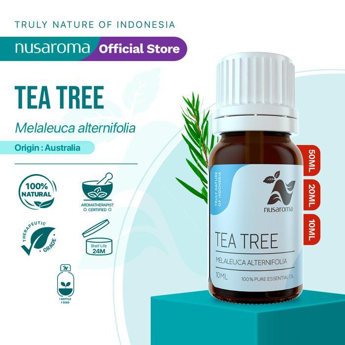Nusaroma Tea Tree Essential Oil - Minyak Aromaterapi Untuk Perawatan Rambut dan Antibakteri