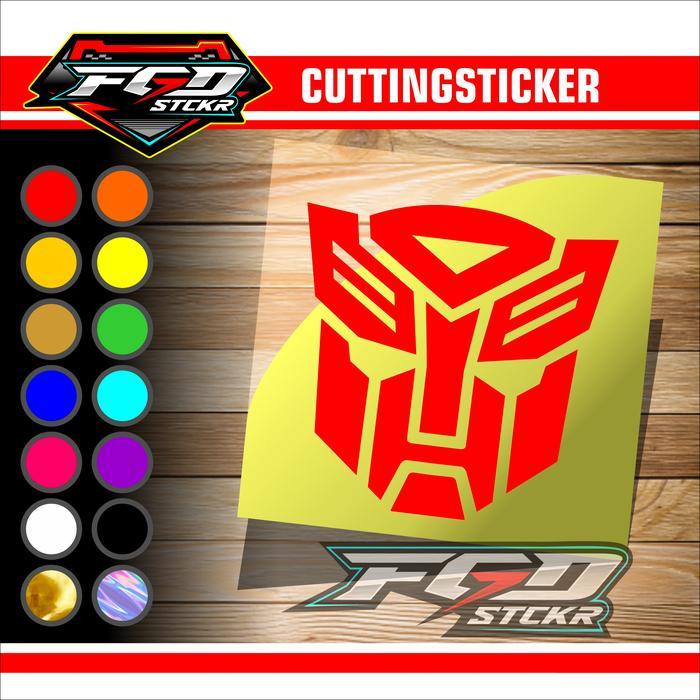 CUTTING STIKER TRANSFORMERS LOGO AUTOBOT DECEPTICON