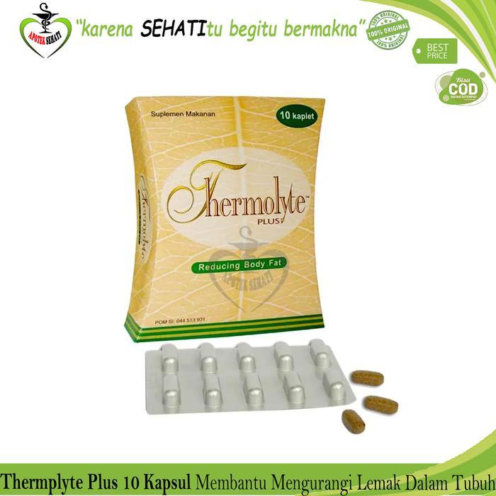 Terbaru Original Thermolyte Plus Kapsul Suplemen Diet Herbal Pelangsing Tubuh Ready