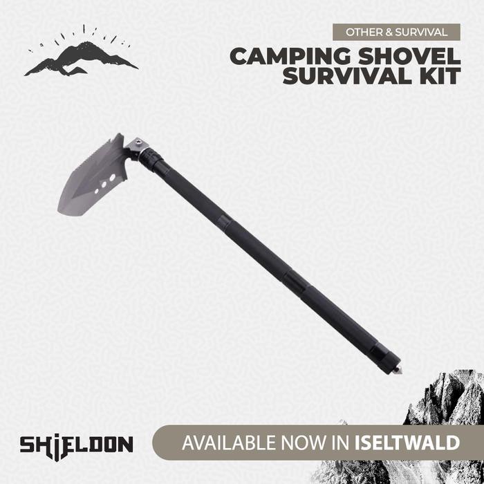 Sekop Serbaguna Shieldon Camping Shovel Survival Kit Hh-7023