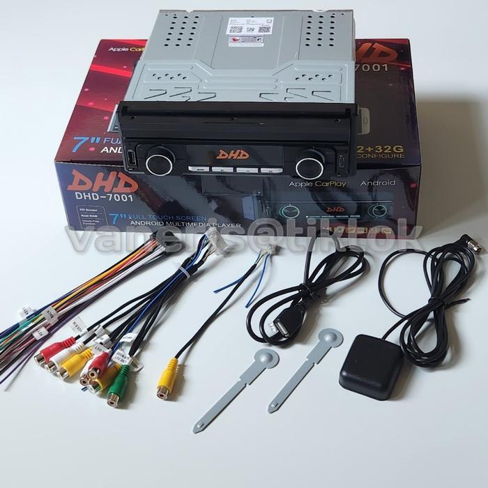 Headunit Android Dhd Bodi Single Din Indash Layar Lipat 7 Inch