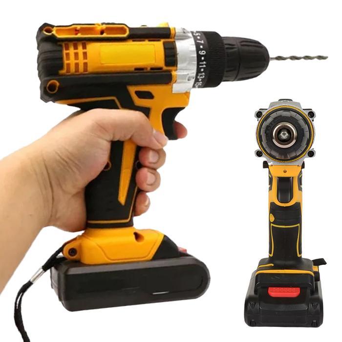 21V CORDLESS DRILL 3/8 INCH KEYLESS CHUCK ELECTRIC DRILL 25+1 CLUTCH MAX TORQUE 25+1 NM 2-VARIABLE