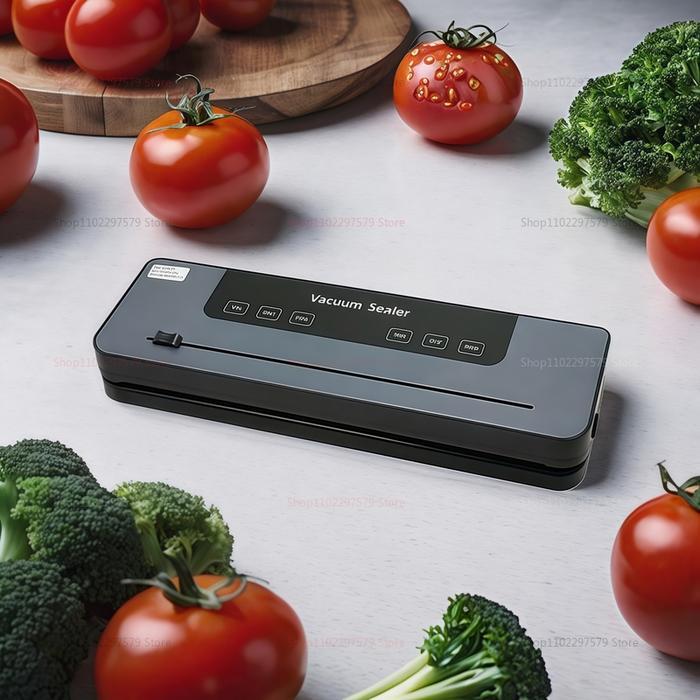 ELECTRIC VACUUM SEALER WITH BUILT-IN CUTTER FOOD SEALERS FOR DRY/WET KITCHEN FOOD SEALING PACKAGING