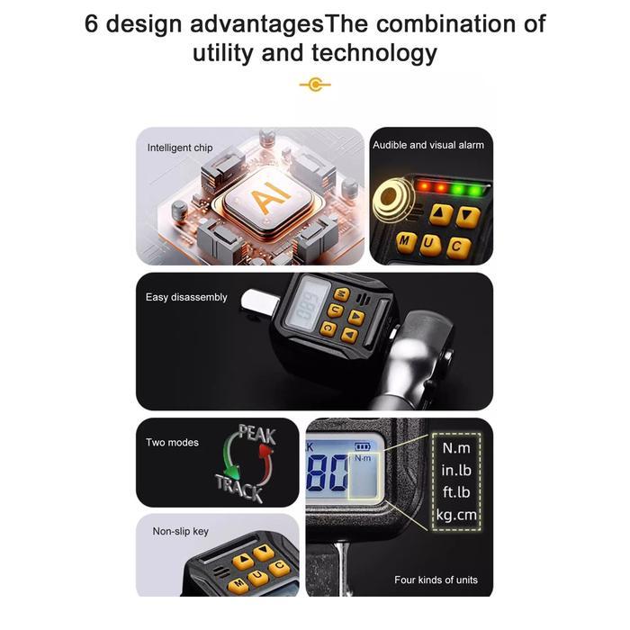 DIGITAL TORQUE METER DIGITAL BACKLIGHT DISPLAY WRENCH TORQUE TESTER TWO WORKING MODES ADJUSTABLE