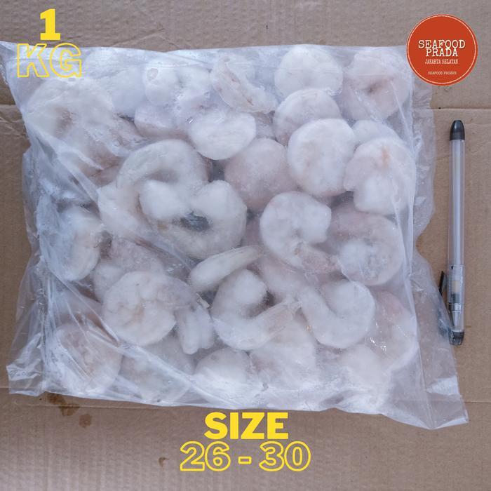 Udang kupas vaname / udang kupas mentah sedang