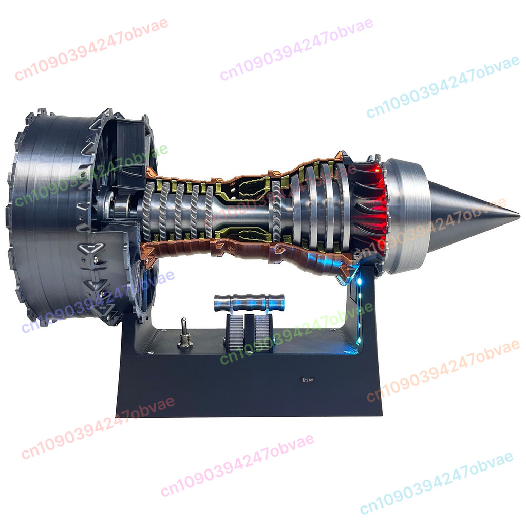 Terbaru Simulation aircraft engine model luminous turbine engine can start finished product ornament