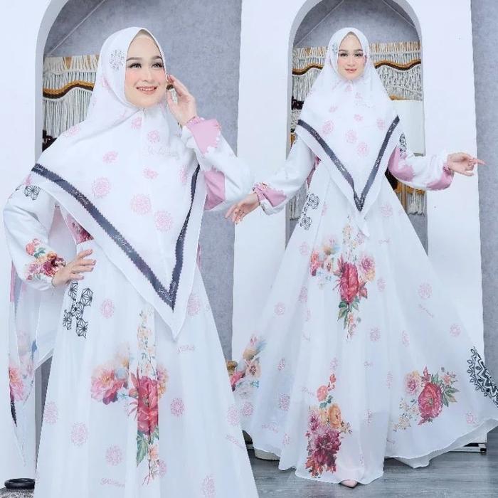 GAMIS SYARI/GAMIS PESTA CERUTY FULL FURING