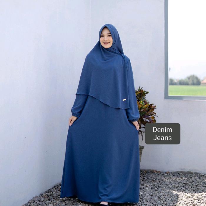 BELLE GAMIS SET HIJAB CRINGKLE BY DENYAN MW