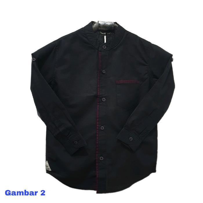 KOKO HITAM PANJANG IMPORT ANAK LAKI 1- 25 TAHUN KOKO POLOS HITAM REMAJA / PRIA COUPLE BAJU KATUN