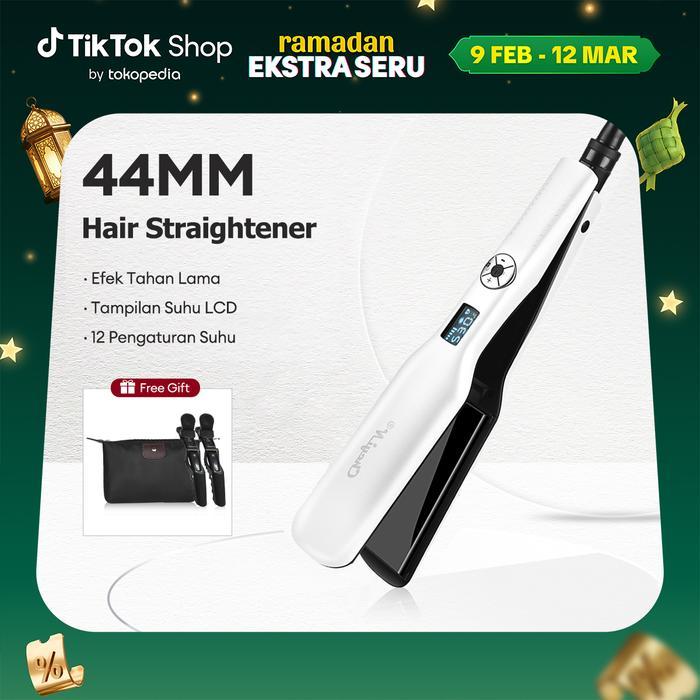 CkeyiN Dengan Layar LCD Pengunci Cerdas PTC Catokan Rambut Catokan / Pengeriting Rambut Kering